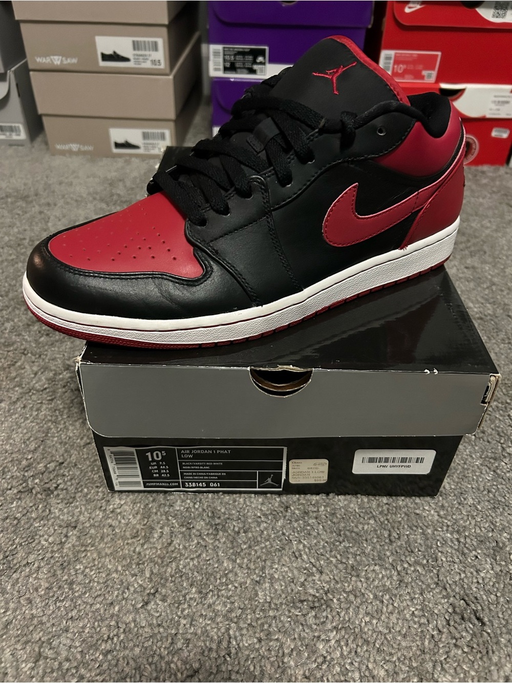 Nike AIR JORDAN 1 PHAT
(Rare Dead Stock) Black/Red 10.5